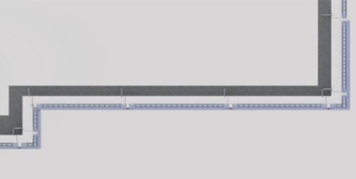 Construction side of metal (panel) enclosure